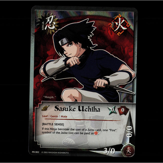 Sasuke Uchiha - PR 002 - NM - Foil - Promo - Naruto CCG - E1-42