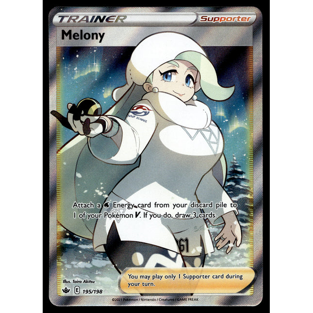 Melony - 195/198 - NM - Full Art - Chilling Reign - Pokemon - C3-46