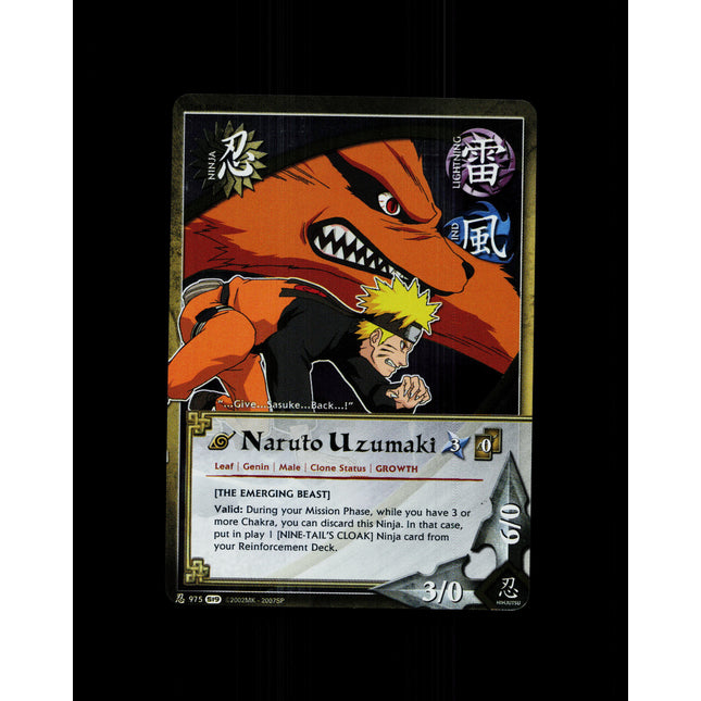 Naruto Uzumaki - 975 - NM - 1st Edition Foil - S19 - Naruto CCG - D4-129
