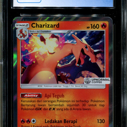 Charizard - 080/SM-P - CGC 10 - Sun & Moon Promos - Indonesian - Upnormal Coffee - Pokemon - 94134