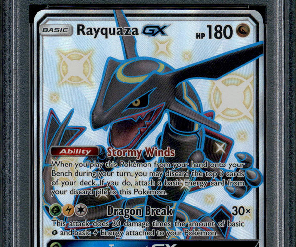 PSA 10 Shiny Rayquaza GX 177a/168 Hidden Fates Promo Po