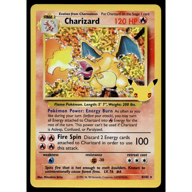 Charizard - 4/102 - NM - Holo - Celebrations - Pokemon - A6-43