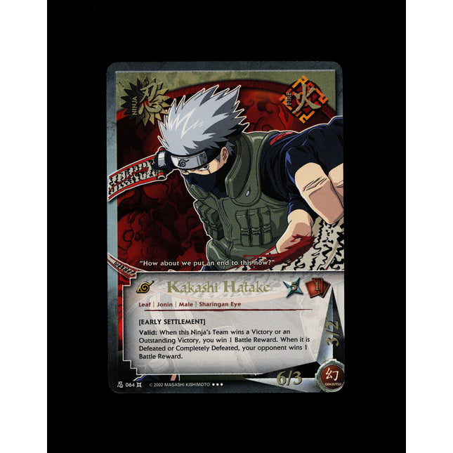 Kakashi Hatake - 064 - NM - Unlimited - Foil - Naruto CCG - E1-120