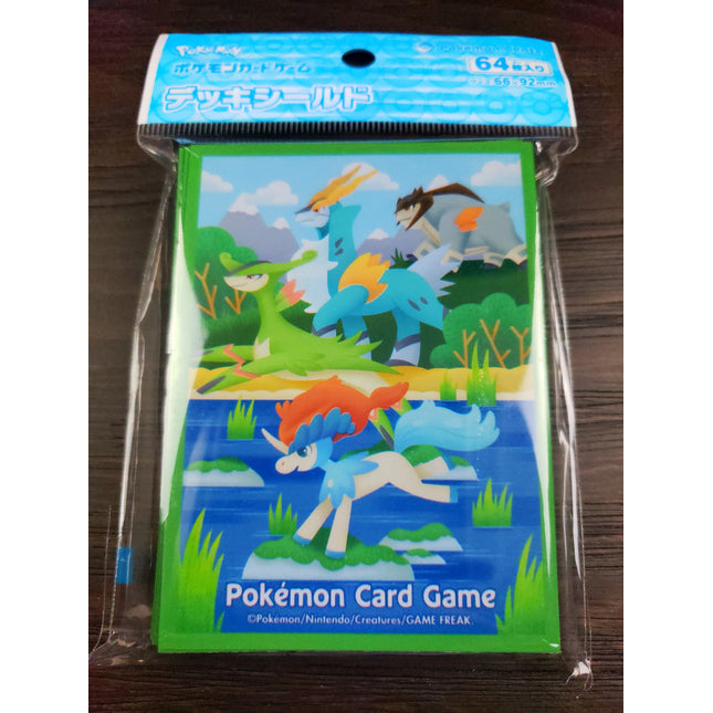 Keldeo, Virizion, Cobalion & Terrakion - Set of 64 Sleeves - Japanese - Pokemon Center