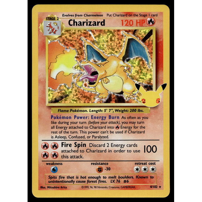 Charizard - 4/102 - NM - Holo - Celebrations - Pokemon - A6-51