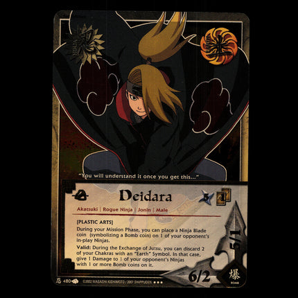Deidara - 480 - NM - 1st Edition - Foil - Naruto CCG - D4-154