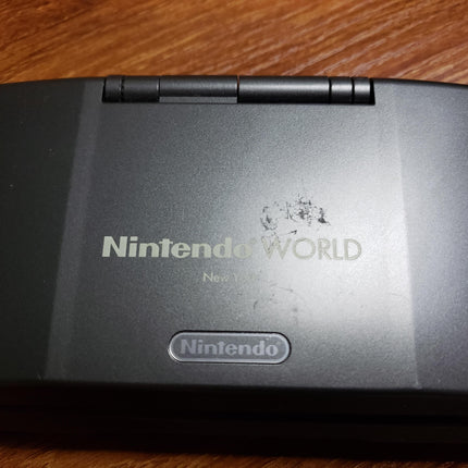 Nintendo DS Black Console - Nintendo World New York - Etched Nintendo World Logo - Extremely Rare - Used