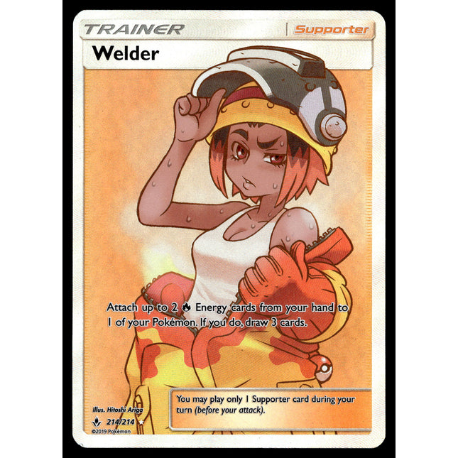 Welder - 214/214 - PSA NM - Full Art - Unbroken Bonds - Pokemon - A5-36