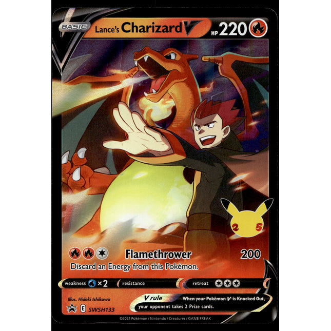 Lance's Charizard V - SWSH133 - NM - Ultra Rare - Promo - Pokemon - A9-11