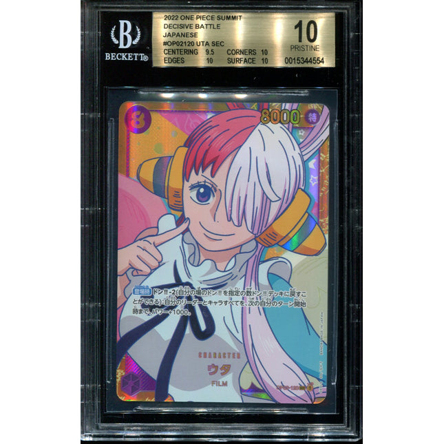 Uta - OP02-120 - BGS 10 - Alt Art - OP02 Japanese - One Piece TCG - 44554