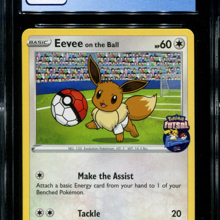 Eevee on the Ball - 002/005 - CGC 9 - Futsal Collection - UK Game Promo - Pokemon -  15056