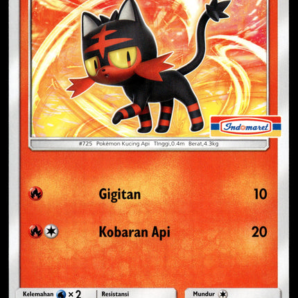 Litten - 006/SM-P - NM - Indonesian Indomaret - Promo - Pokemon - B1-63