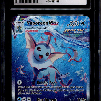 Vaporeon Vmax - SWSH182 - CGC 10 - Alt Art - Promo - Pokemon - 92399
