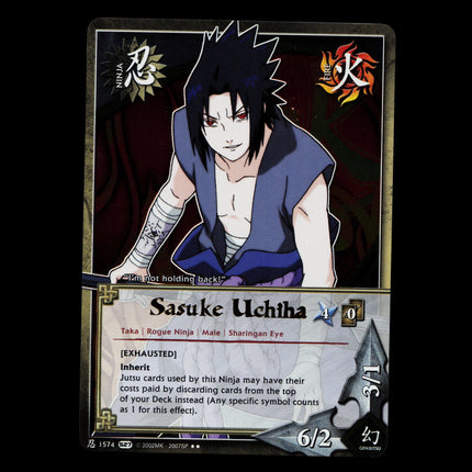 Sasuke Uchiha - 1574 - NM - Foil - S27 - Naruto CCG - E1-151