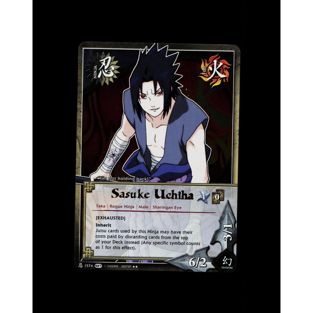 Sasuke Uchiha - 1574 - NM - Foil - S27 - Naruto CCG - E1-151