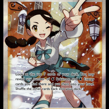 Candice - 189/195 - PSA NM - Full Art - Silver Tempest - Pokemon - A5-46