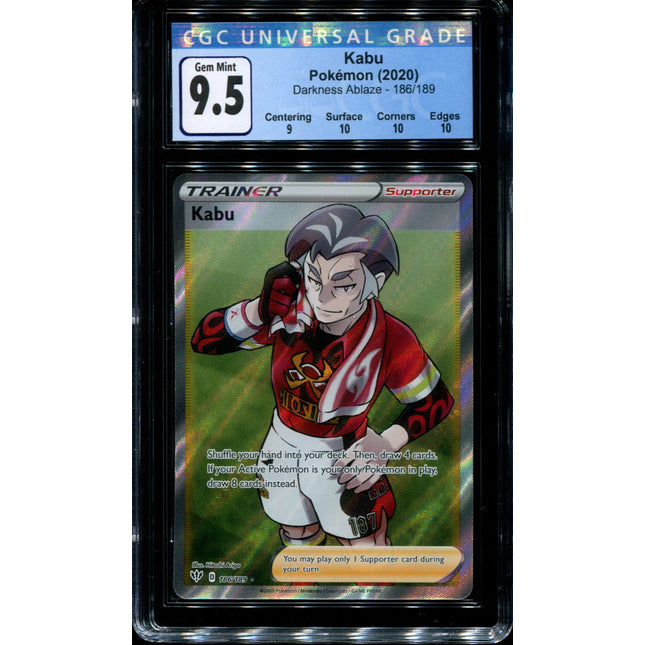 Kabu - 186/189 - CGC 9.5 Gem Mint - Darkness Ablaze - 68228