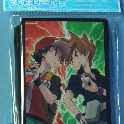 Red vs Green Sleeves - Set of 64 Sleeves - Japanese - Pokemon Center