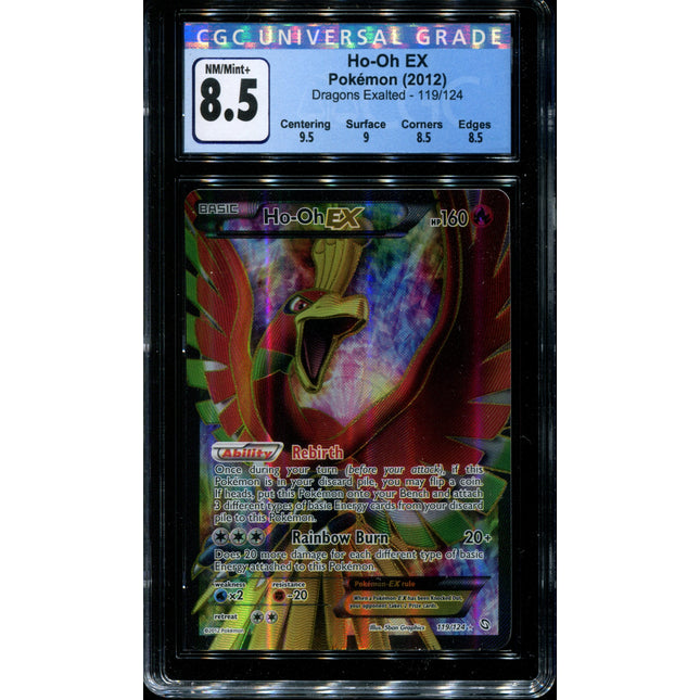Ho-oh EX - 119/124 - CGC 8.5 NM/Mint+ - Dragons Exalted - 02009