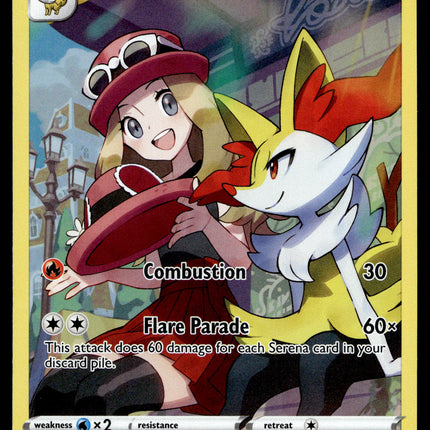 Braixen - TG01/TG30 - NM - Full Art - Silver Tempest - Pokemon - A6-4