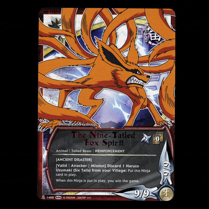 The Nine-Tailed Fox Spirit - 1460 - NM - Rare - S25 - Naruto CCG - E1-50