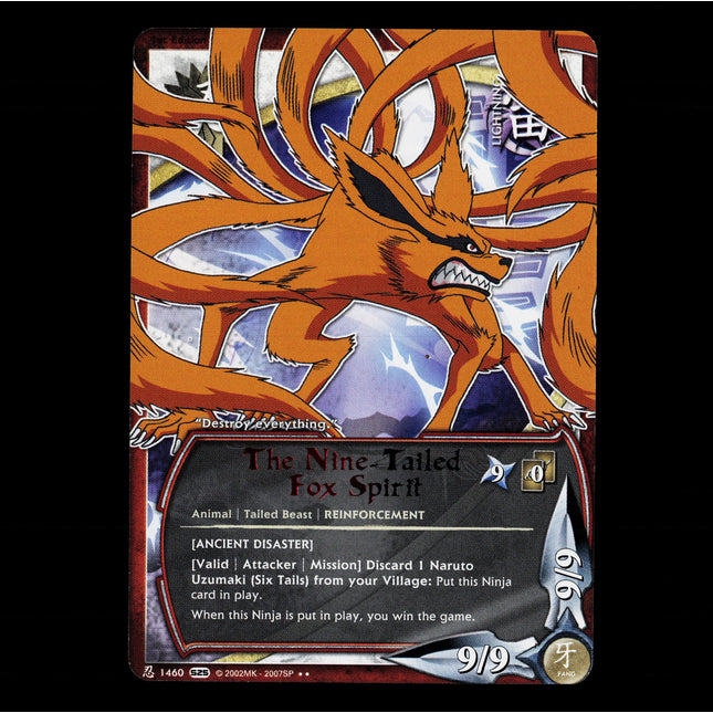 The Nine-Tailed Fox Spirit - 1460 - NM - Rare - S25 - Naruto CCG - E1-50