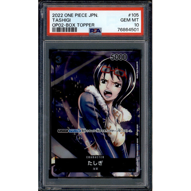 Tashigi - OP02-105 - PSA 10 - Box Japanese - OP02 - One Piece - 64501