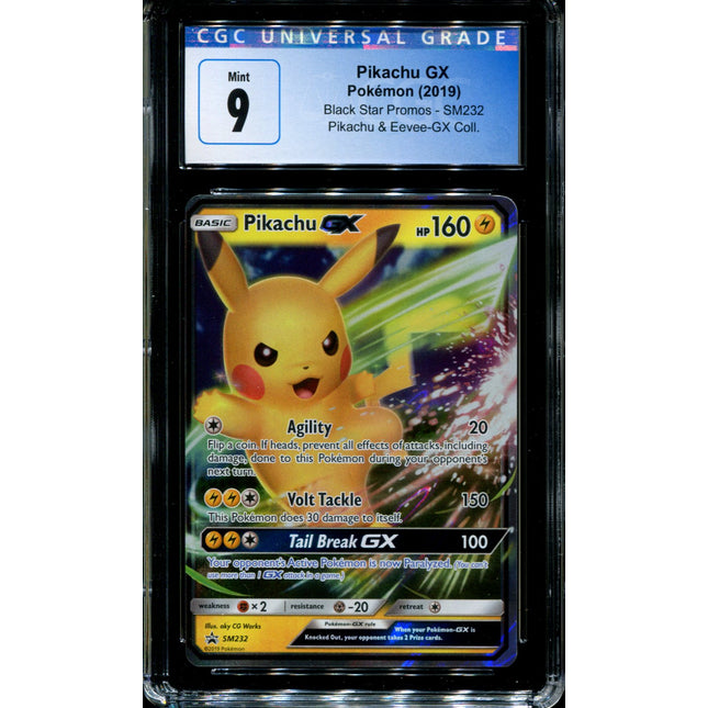 Pikachu GX - SM232 - CGC 9 - Black Star Promos - Ultra Rare - Pokemon - 94313