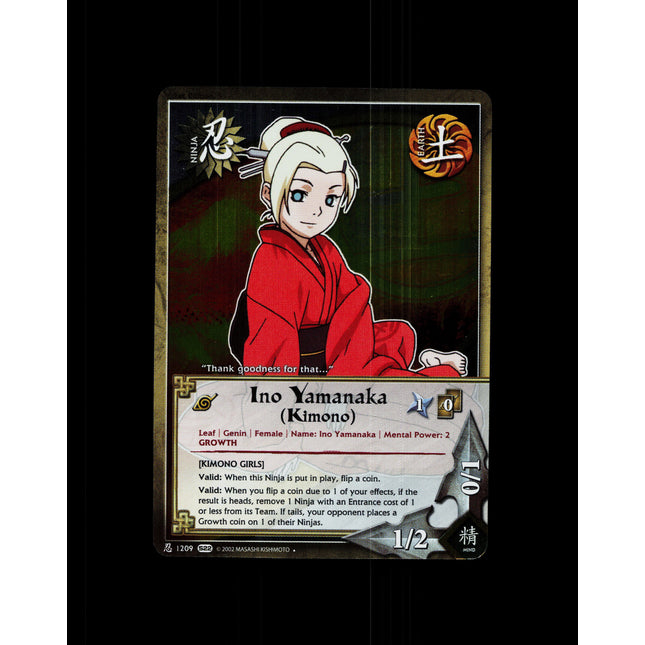 Ino Yamanaka (Kimono) - 1209 - NM - 1st Edition Foil - S22 - Naruto CCG - D4-91