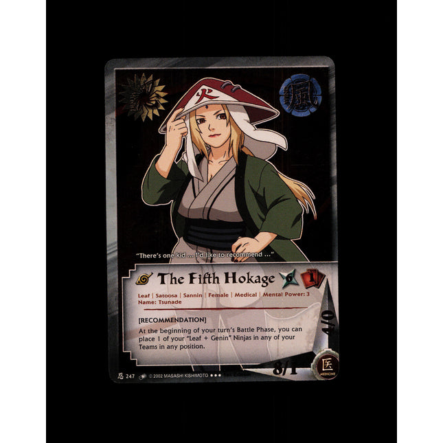 The Fifth Hokage - 247 - NM - 1st Edition - Foil - Naruto CCG - D4-321