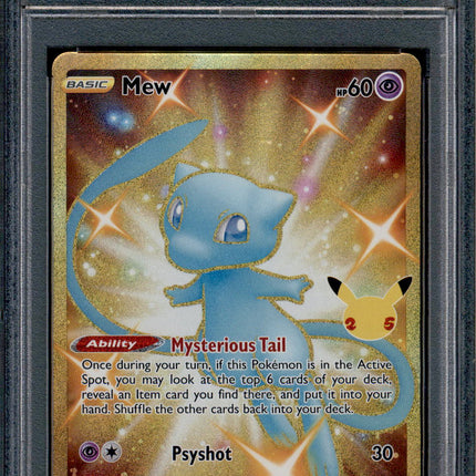 Mew - 025/025 - PSA 9 - Secret Rare - Celebrations - Pokemon - 61973