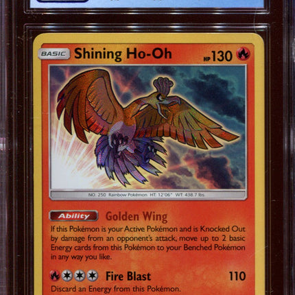 Shining Ho-oh - SM70 - CGC 9 Mint - Black Star Promo - Shining Legends - 68283