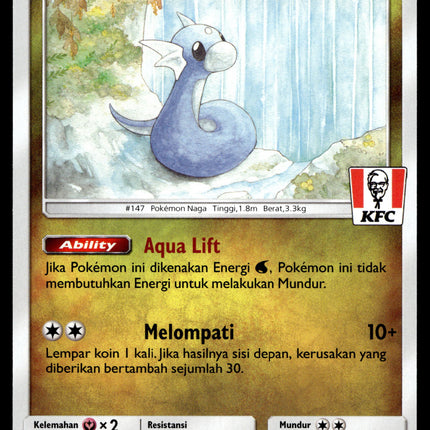 Dratini - 185/SM-P - NM - Indonesian KFC - Promo - Pokemon - B1-47