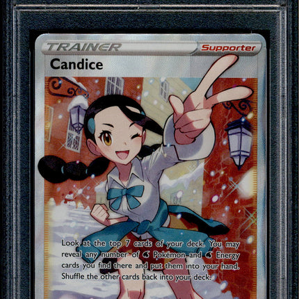 Candice - 189/195 - PSA 9 - Full Art - Silver Tempest - Pokemon - 68721