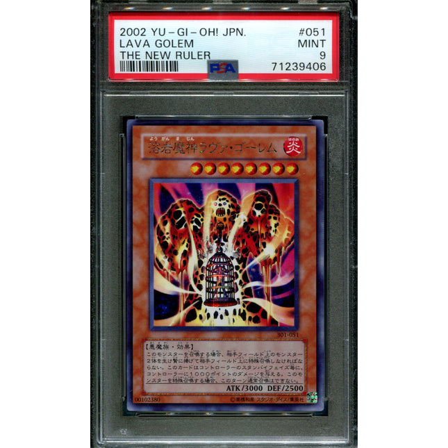 Lava Golem - 301-051 - PSA 9 - Secret Rare - New Ruler - Pokemon - 39406
