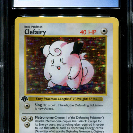 Clefairy - 5/102 - CGC 6 - 1st Edition Shadowless - Base Set - Pokemon - 64200