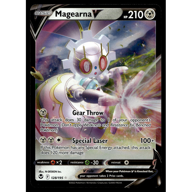 Magearna V - 128/195 - NM - Ultra Rare - Silver Tempest - Pokemon - A9-136