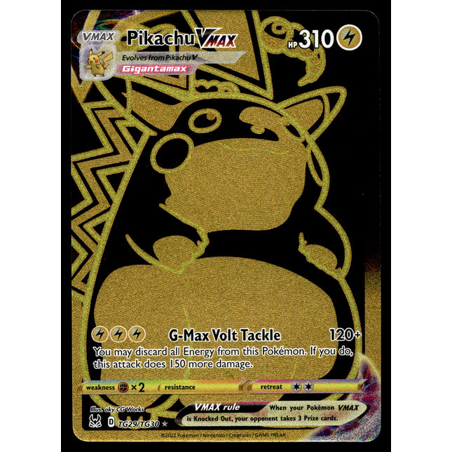 Pikachu Vmax - TG29/TG30 - NM - Secret Rare - Lost Origin - Pokemon - A7-10