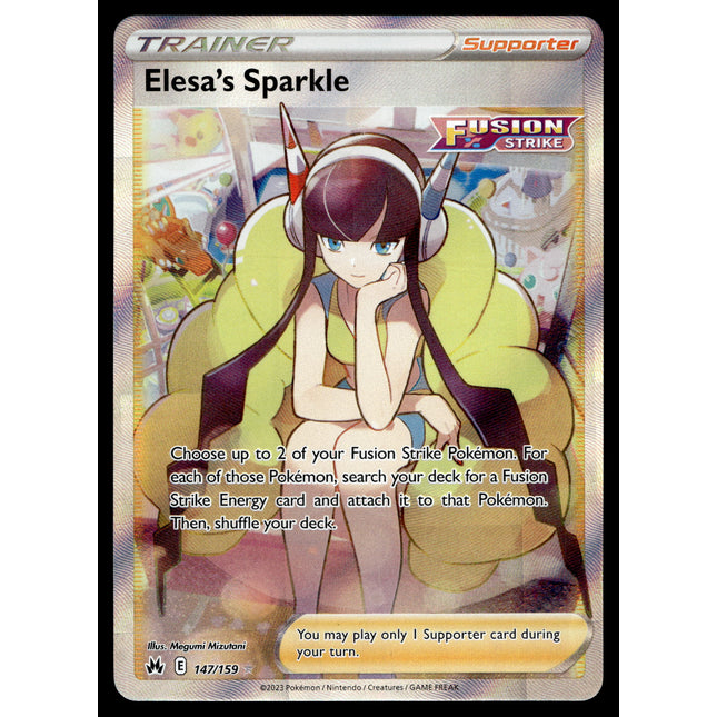 Elesa's Sparkle - 147/159 - NM - Full Art - Crown Zenith - Pokemon - C3-2