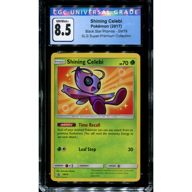 Shining Celebi - SM79 - CGC 8.5 - Black Star Promo - Shining Legends - Pokemon - 15136