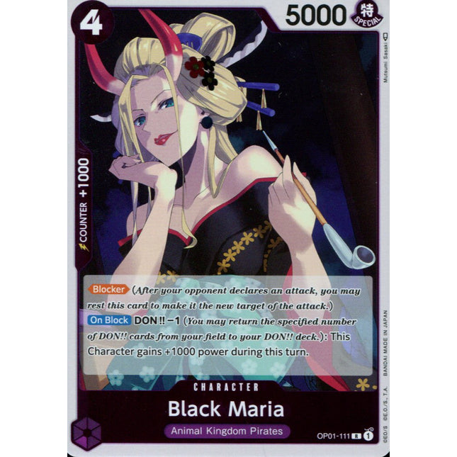 Black Maria - OP01-111 - Rare - English - One Piece TCG OP-01