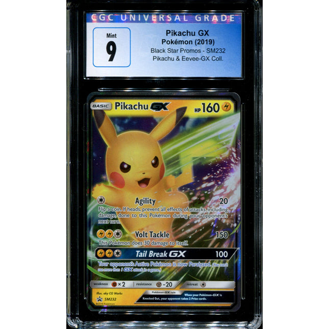 Pikachu GX - SM232 - CGC 9 - Black Star Promos - Ultra Rare - Pokemon - 94287