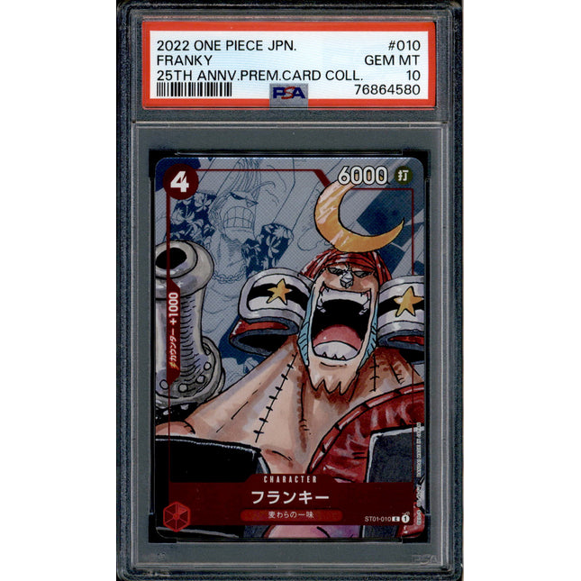 Franky - ST01-010 - PSA 10 - Alt Art Japanese - 25th - One Piece - 64580