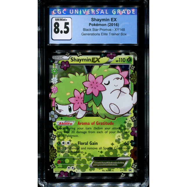 Shaymin EX - XY148 - CGC 8.5 - Generations Black Star Promo - Pokemon - 68377
