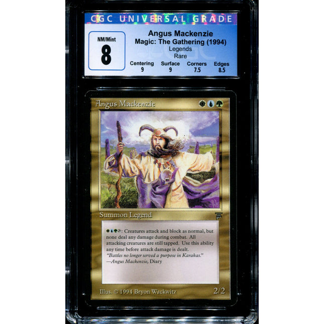 Angus Mackenzie - CGC 8 - Rare - Legends - Magic the Gathering - 44066