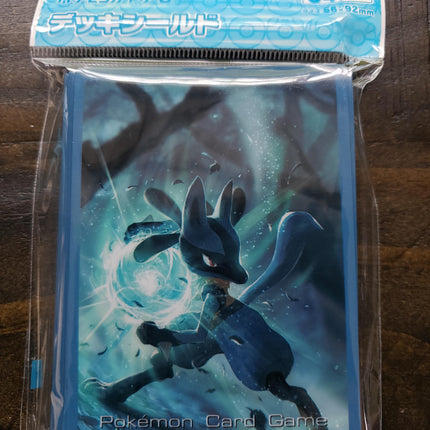 Lucario Attacking - Set of 64 Sleeves - Japanese - Pokemon Center