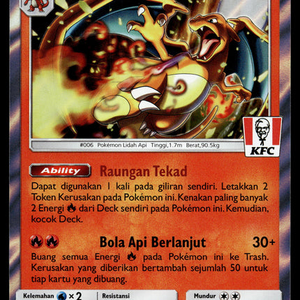 Charizard - 181/SM-P - PSA NM - Indonesian - KFC - Promo - Pokemon - A1-38