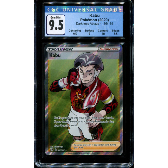 Kabu - 186/189 - CGC 9.5 Gem Mint - Darkness Ablaze - 68224