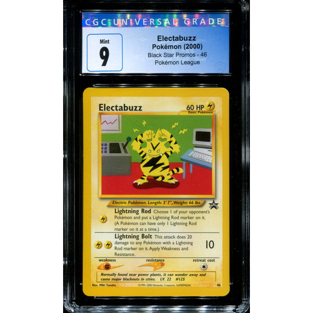 Electabuzz - 46 - CGC 9 - Black Star Promo - Pokemon - 54062