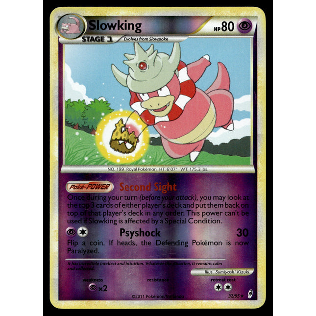 Slowking - 32/95 - NM - Reverse Holo - Call of Legends - Pokemon - A9-68